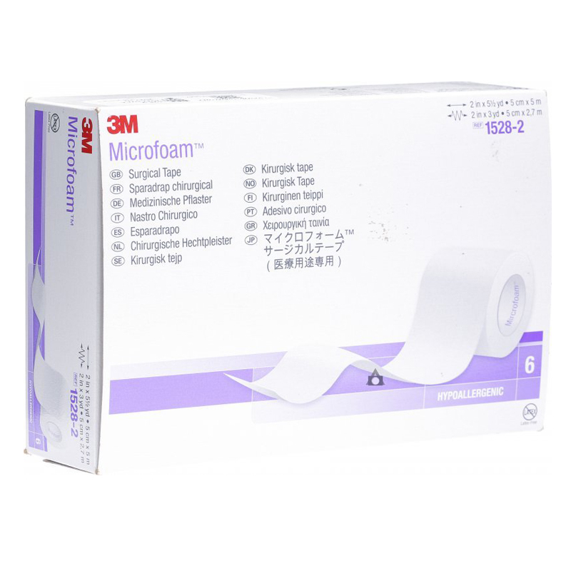 3M Micropore, Sparadrap de mousse, elastique, 5cmx5m