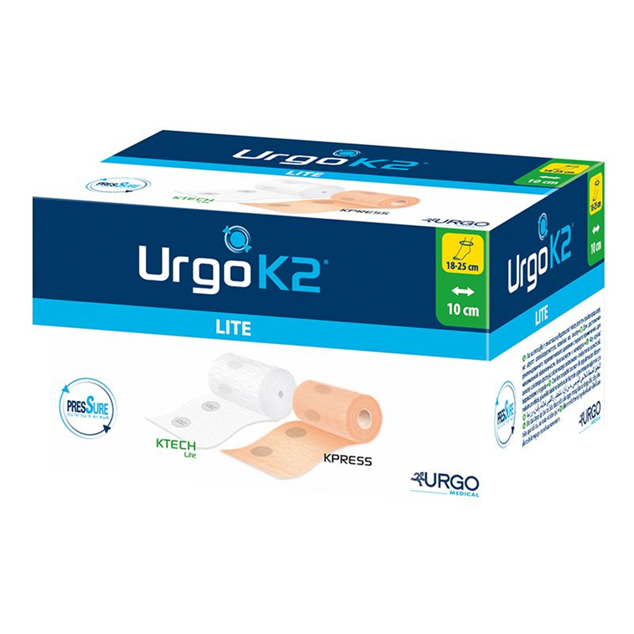 Système de compression UrgoK2 Lite, 10 cm, circonférence 18 - 25 cm