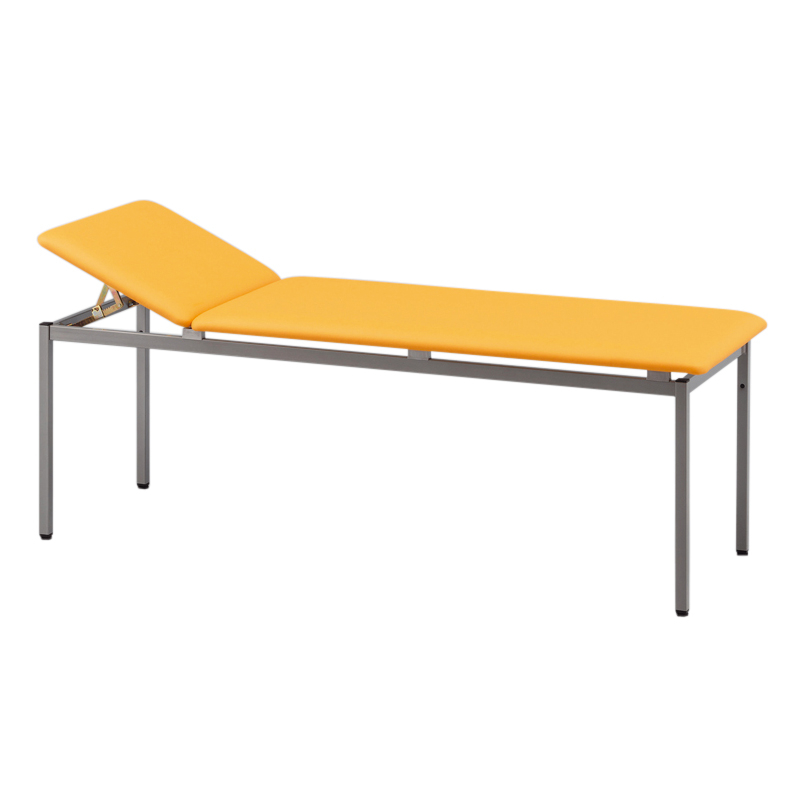 Lit d'examen ou de massage Classic, métal plastifié cuir synthétique comfort, couleur jaune 86