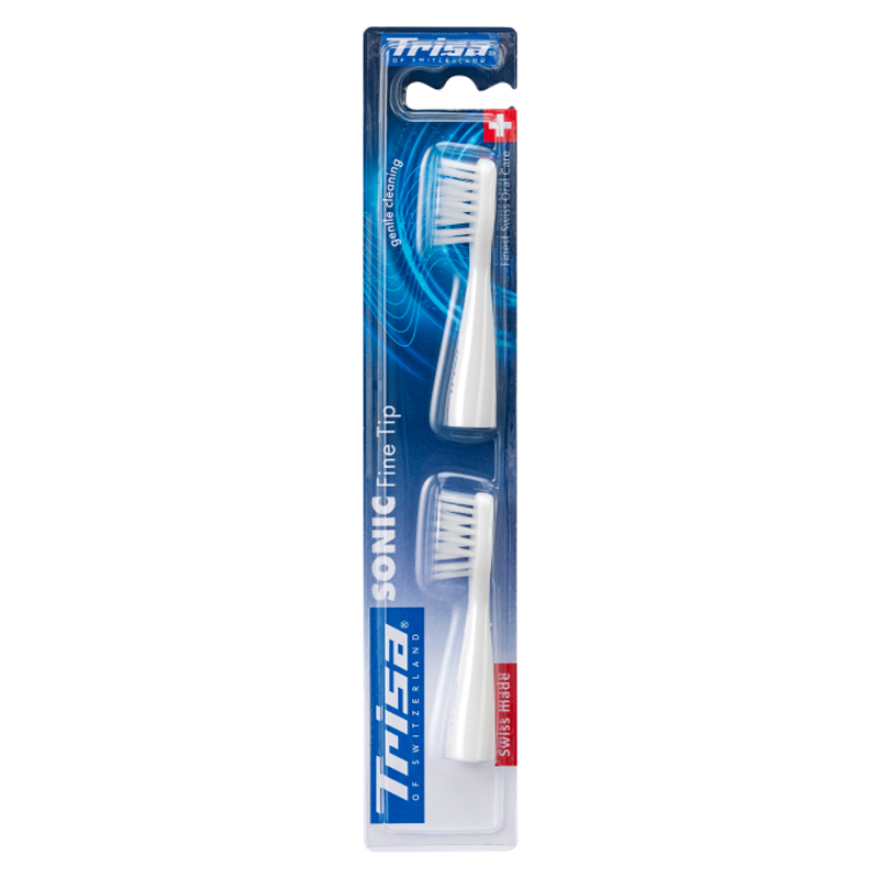 Brosse de remplacement TRISA Sonic Fine Tip pour brosse à dents sonique