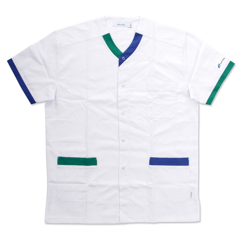 Spitex tunique pour homme Classic, blanc (avec patch logo)