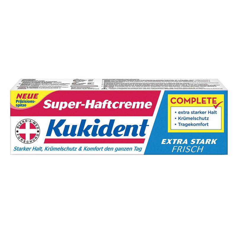 Crème super-adhésive Kukident, extra forte