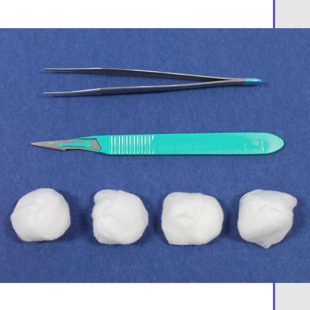 Set ablation de surture, acier, jetable