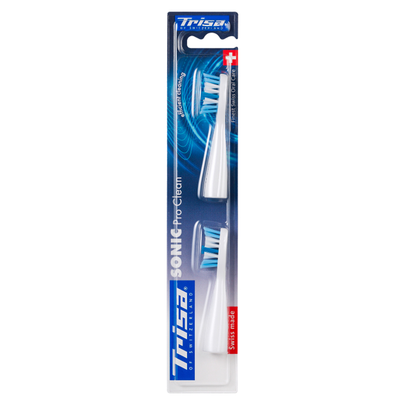 Brosse de remplacement TRISA Sonic Pro Clean pour brosse à dents sonique