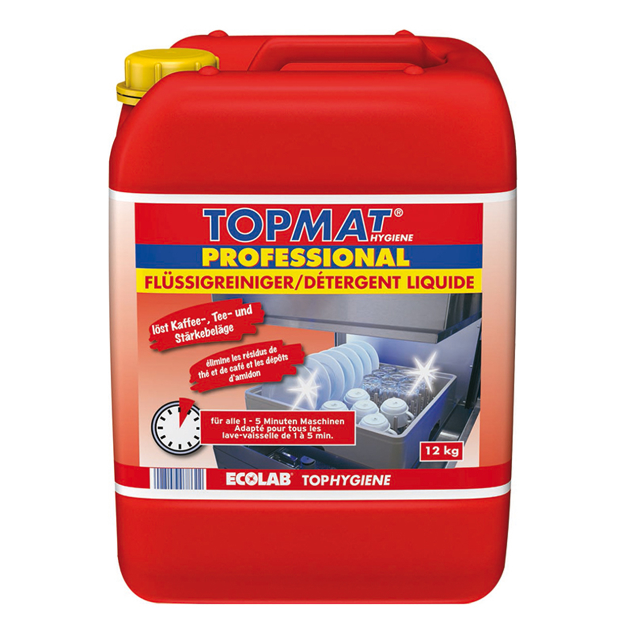 Nettoyant TOPMAT ® pour la vaisselle , bidon de 12 kg