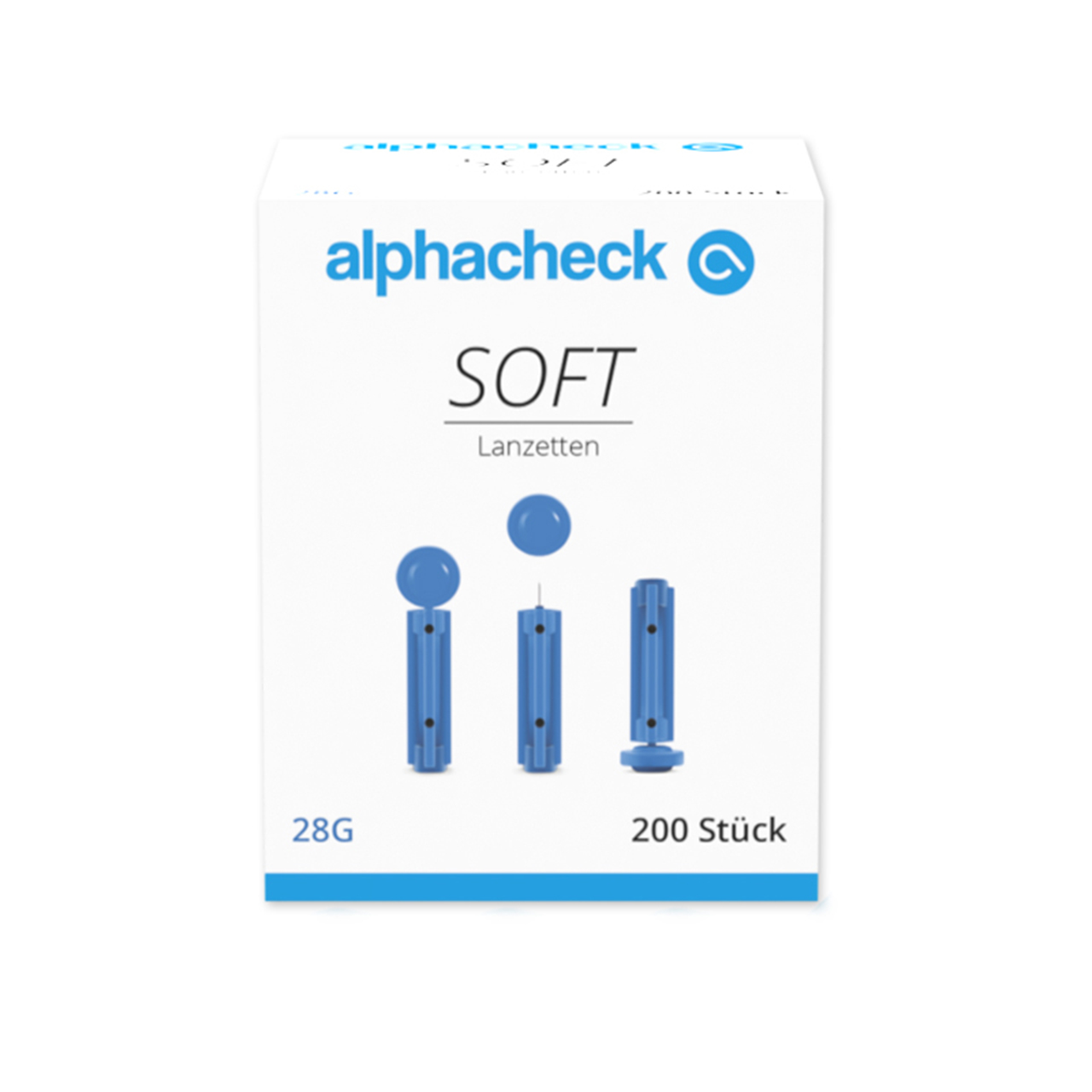 Lancettes soft, 28G pour autopiqueur alphacheck