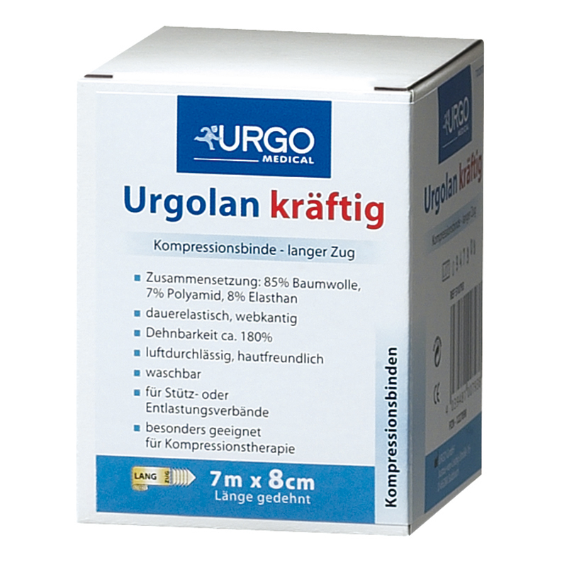 Bande de compression Urgolan kräftig, beige, 7 m x 10 cm