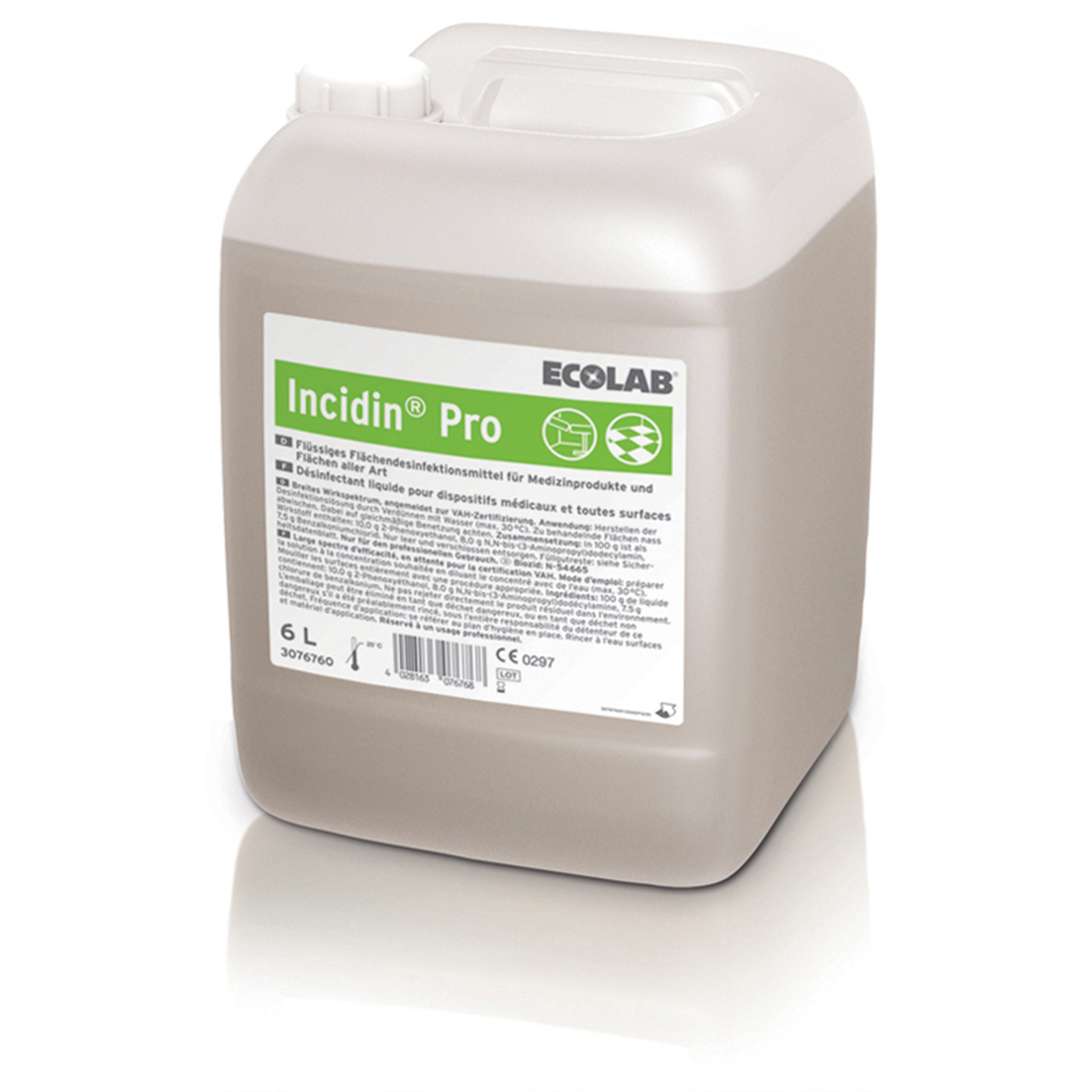 Concentrate liquid pour la désinfection de surfaces Incidin™ Pro, bidon de 6l