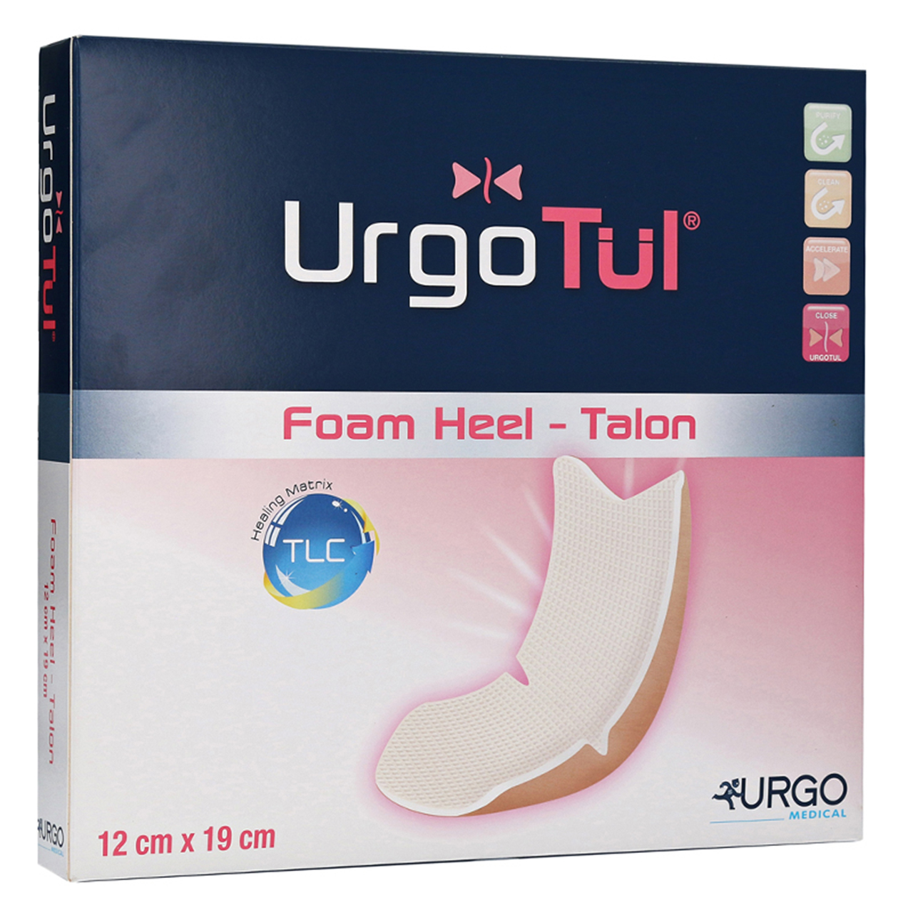 Compresse hydrocellulaire UrgoTül Foam Heel