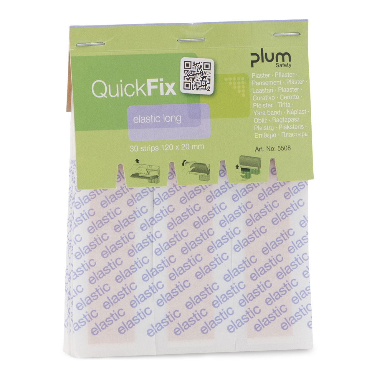 PLUM QUICKFIX Refill Pansement textile élastique long