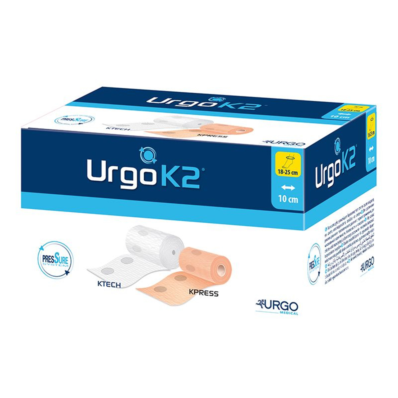 Système de compression UrgoK2, 8 cm, circonférence 18 - 25 cm