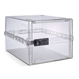 Boîte fermée en méthacrylate transparent