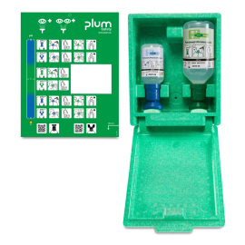 PLUM Augenspülstation pH Neut. 200ml/NaCl 500ml Wandbox