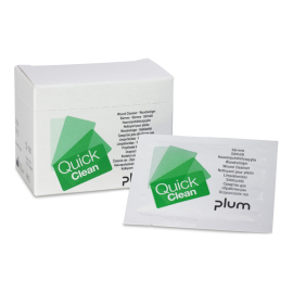 PLUM QuickClean Lingettes de nettoyage des plaies boîte distributrice